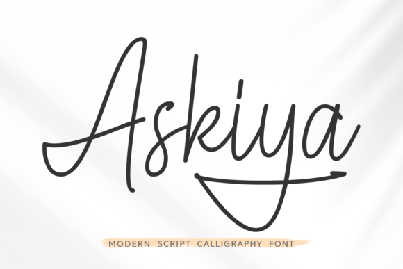 Askiya: A Modern Script Font for Editorial Elegance