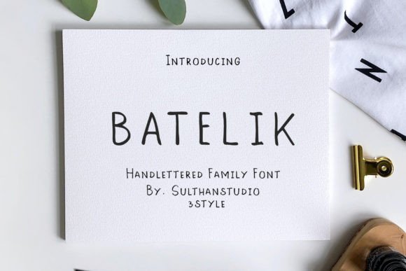 Batelik: A Modern Handwritten Typeface That Feels Human