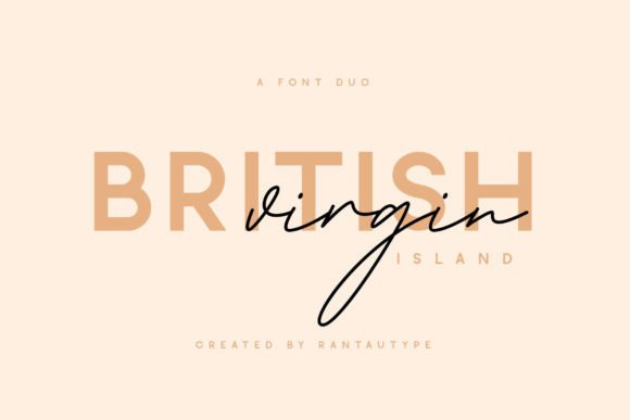 British Virgin: A Modern Sans + Handwritten Font for Digital Brands