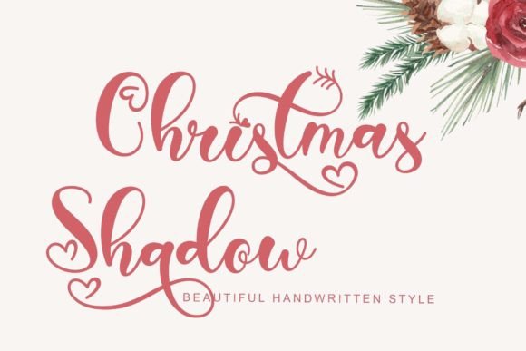 Christmas Shadow: A Handwritten Font with Quiet Warmth