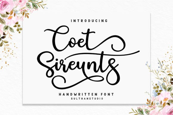 Coet Sireunts: A Handwritten Script Font That Holds Up in Real Campaigns
