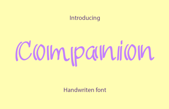 Companion: A Handwritten Font That Elevates Digital Branding