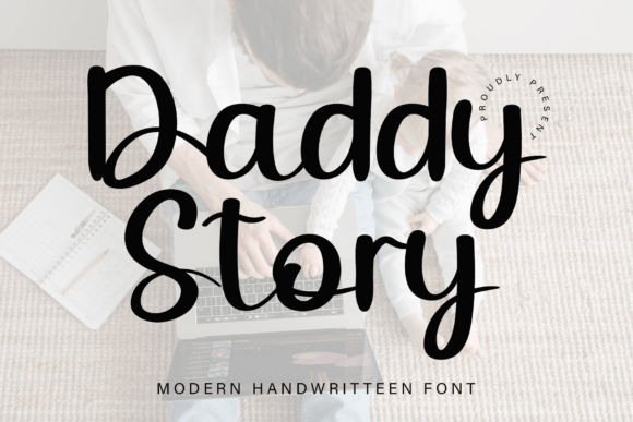 Daddy Story: A Friendly Handwritten Font for Warm Brand Identities