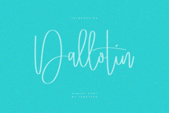 Dallotin: A Smooth Script Font for Digital Branding
