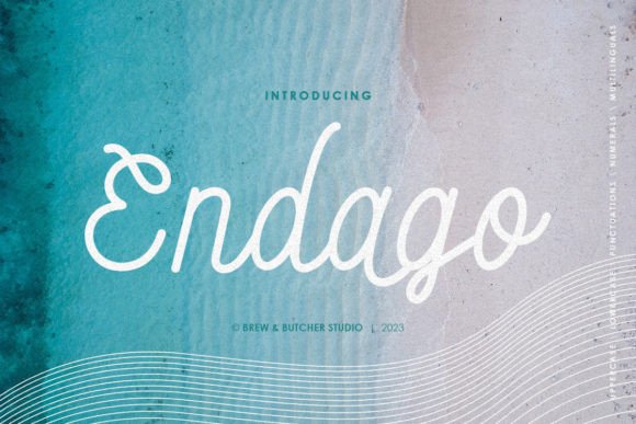 Endago: A Monoline Script Font That Connects With Quiet Confidence