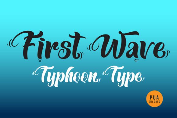 First Wave: A Fluid Script Font for Editorial Expression
