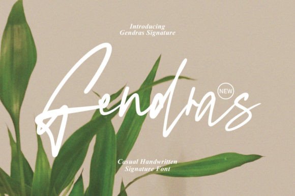Gendras: A Signature Script Font for Digital Branding