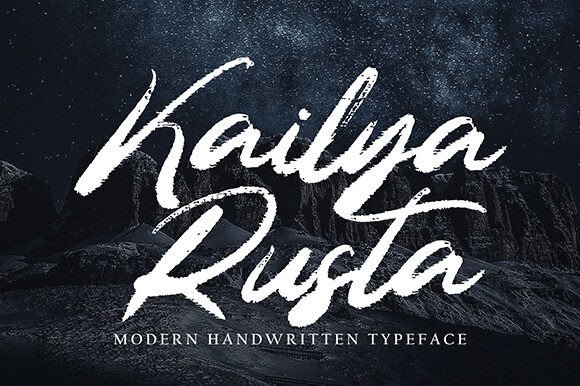 Kailya Rusta: A Handwritten Script Font with Quiet Confidence