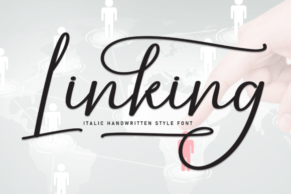 Linking: A Warm, Handwritten Font for Authentic Branding