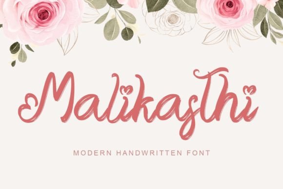 Malikasthi: A Brushed Handwriting Font That Feels Human