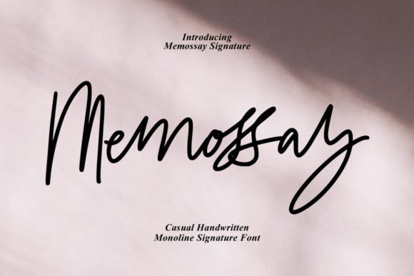Memossay: A Signature Script Font That Elevates Real Business Branding