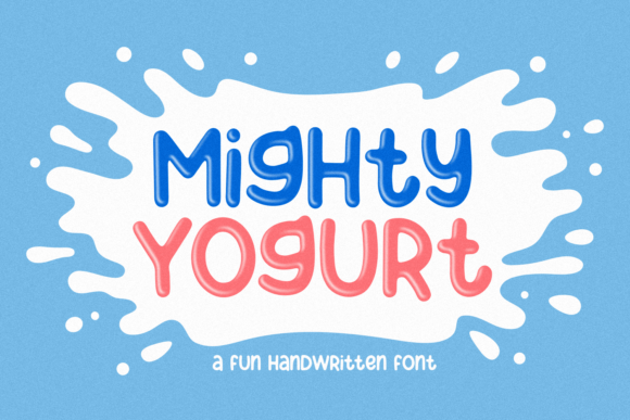 Mighty Yogurt Handwritten Font for Crafters & Sellers