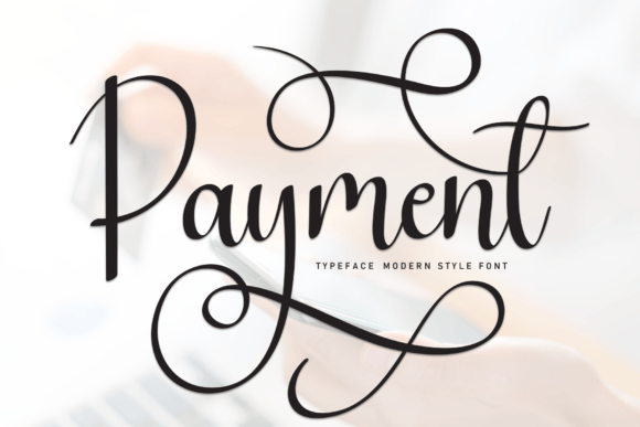 Payment: A Bold Handwritten Font for Digital Headlines