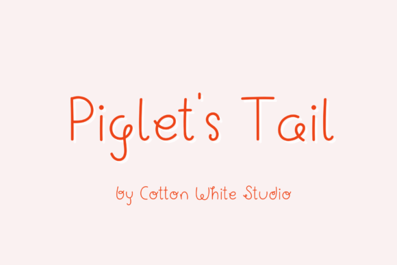 Piglet’s Tail: A Friendly Handwritten Font for Small Business Branding
