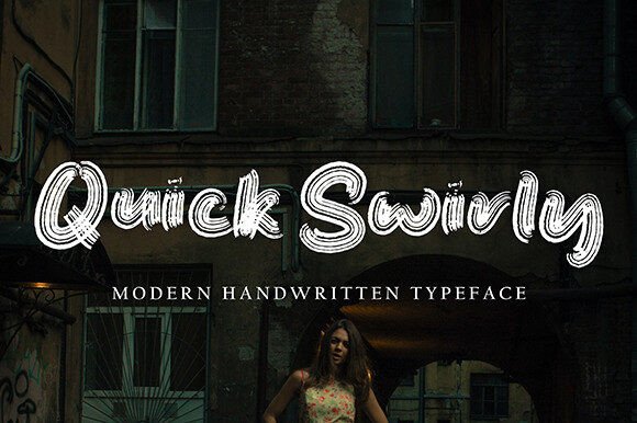 Quick Swirly: A Graceful Script Font for Handmade Labels & Printables