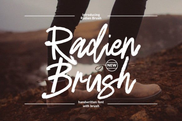 Radien Brush: A Script Font That Commands Attention