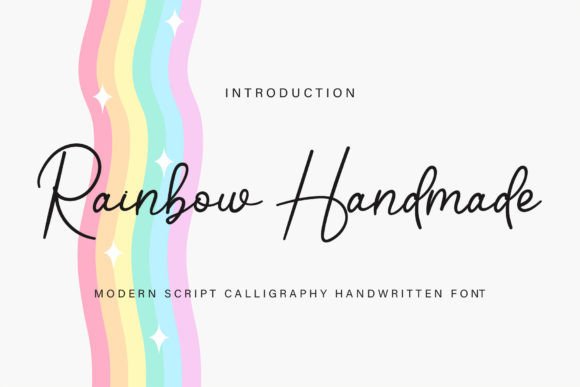 Rainbow Handmade: A Timeless Handwritten Font for Makers