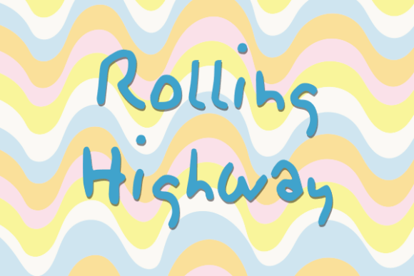 Rolling Highway Font: Handwritten Charm for Real Business Branding