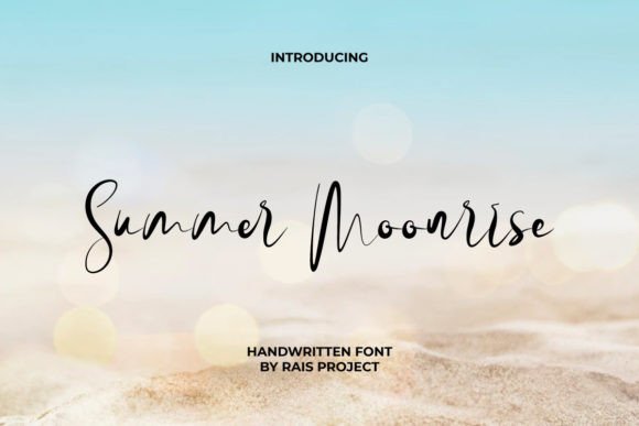 Summer Moonrise: A Handwritten Font for Editorial Warmth